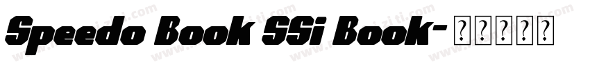 Speedo Book SSi Book字体转换